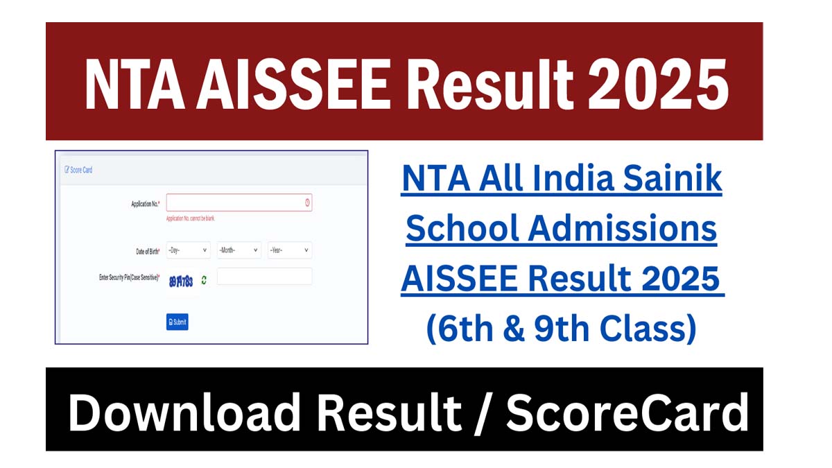 AISSEE Sainik School Result 2025